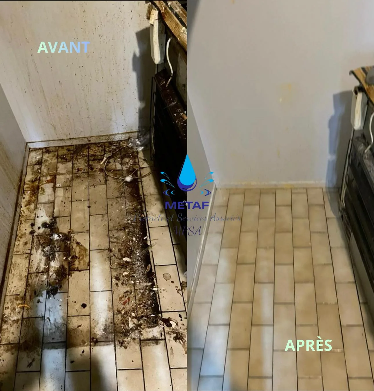 Avant / Après – Nettoyage carrelage